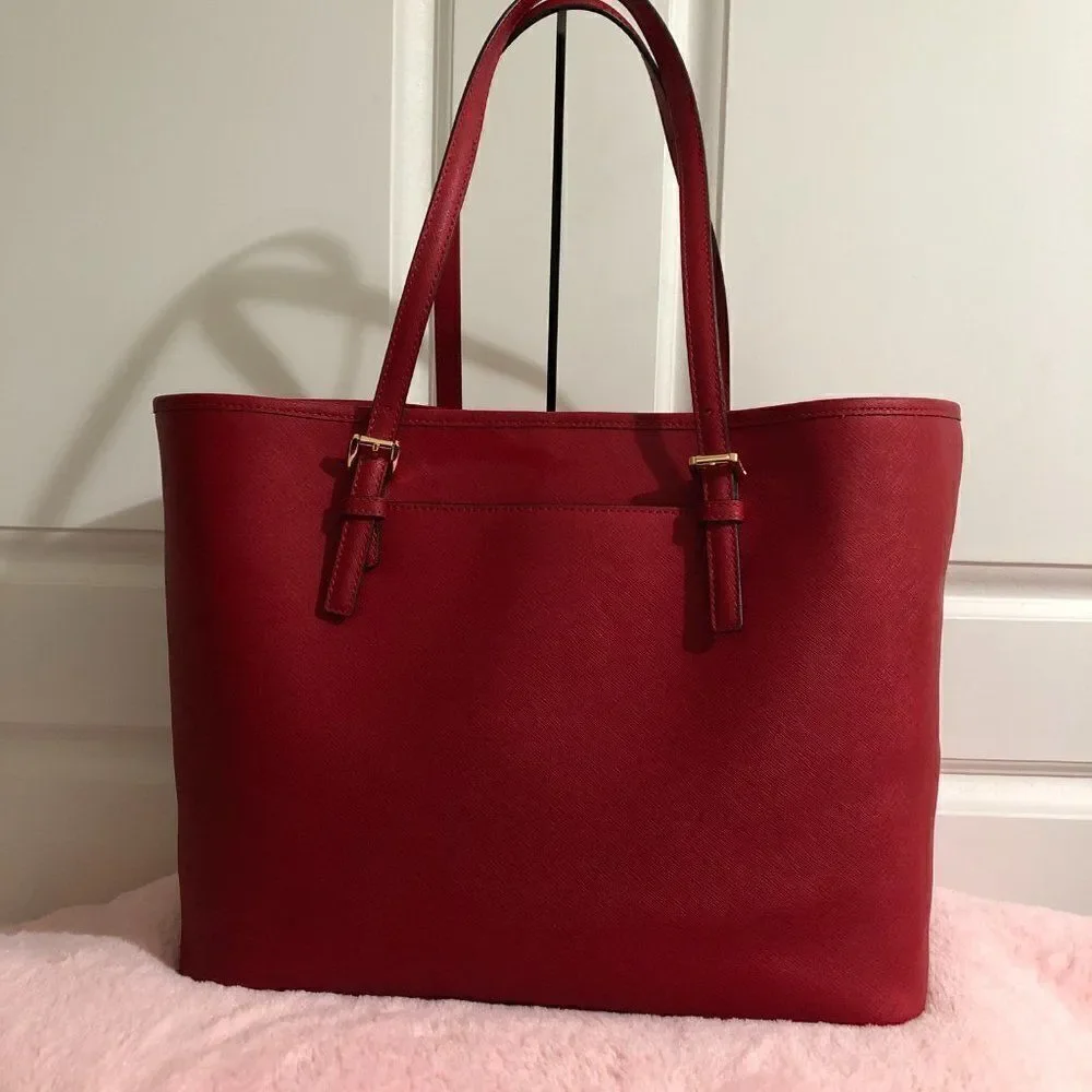 Michael Kors Jet Set Medium Tote Bag Red‎